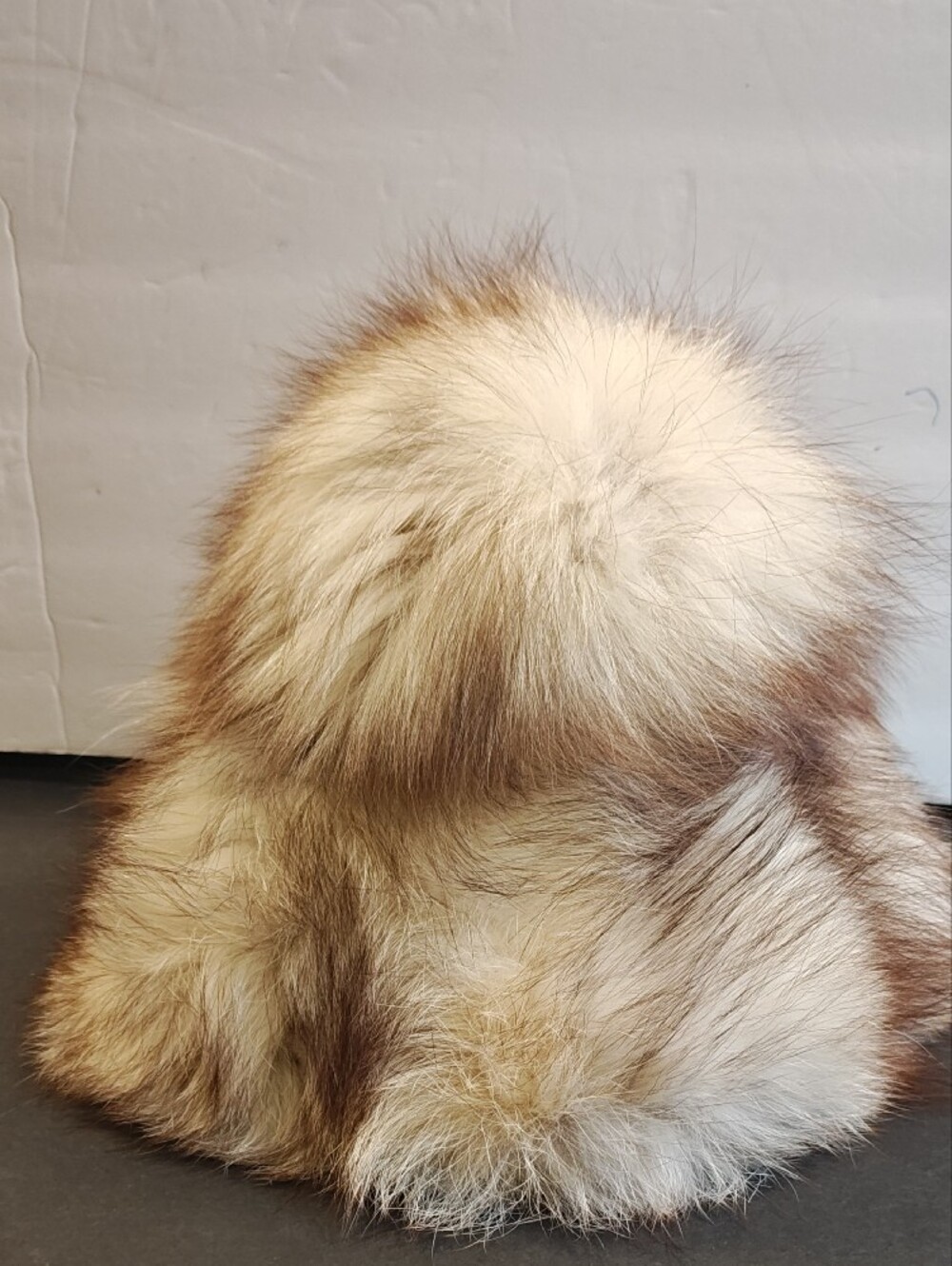 Vintage Christian Dior  Fur Beret - Cream & Brown - Like New